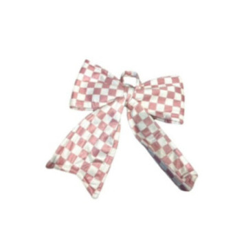 NOEUD EN VELOURS ROSE