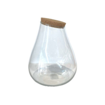 VASE PAGODA EN VERRE AVEC