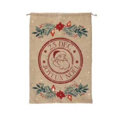 HOTTE DE PERE NOEL EN JUTE