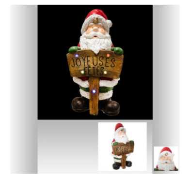 PERE NOEL LED EN CERAMIQUE