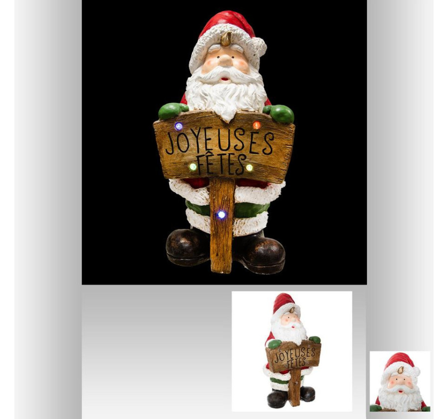 PERE NOEL LED EN CERAMIQUE
