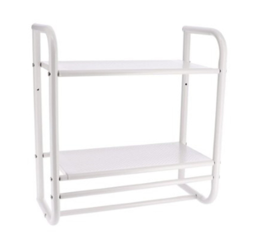 ETAGERE MURALE METAL BLANC