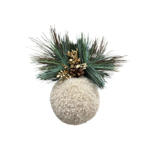 BOULE DE NOEL AVEC BRANCHE