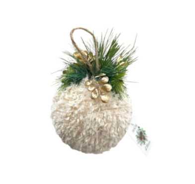 BOULE DE NOEL AVEC BAIES D OR