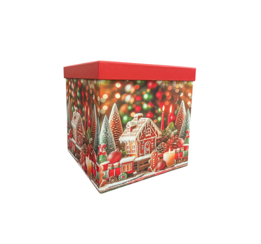 BOITE CADEAU CARREE NOEL