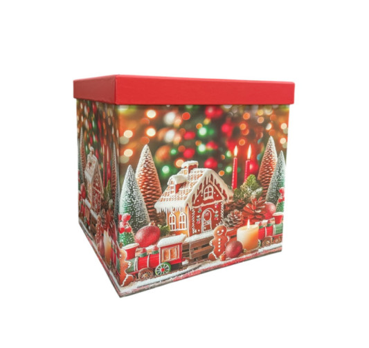 BOITE CADEAU CARREE NOEL