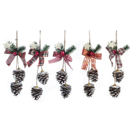 SUSPENSION POMMES DE PIN AVEC