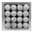 COFFRET 16BOULES 6CM BLANC