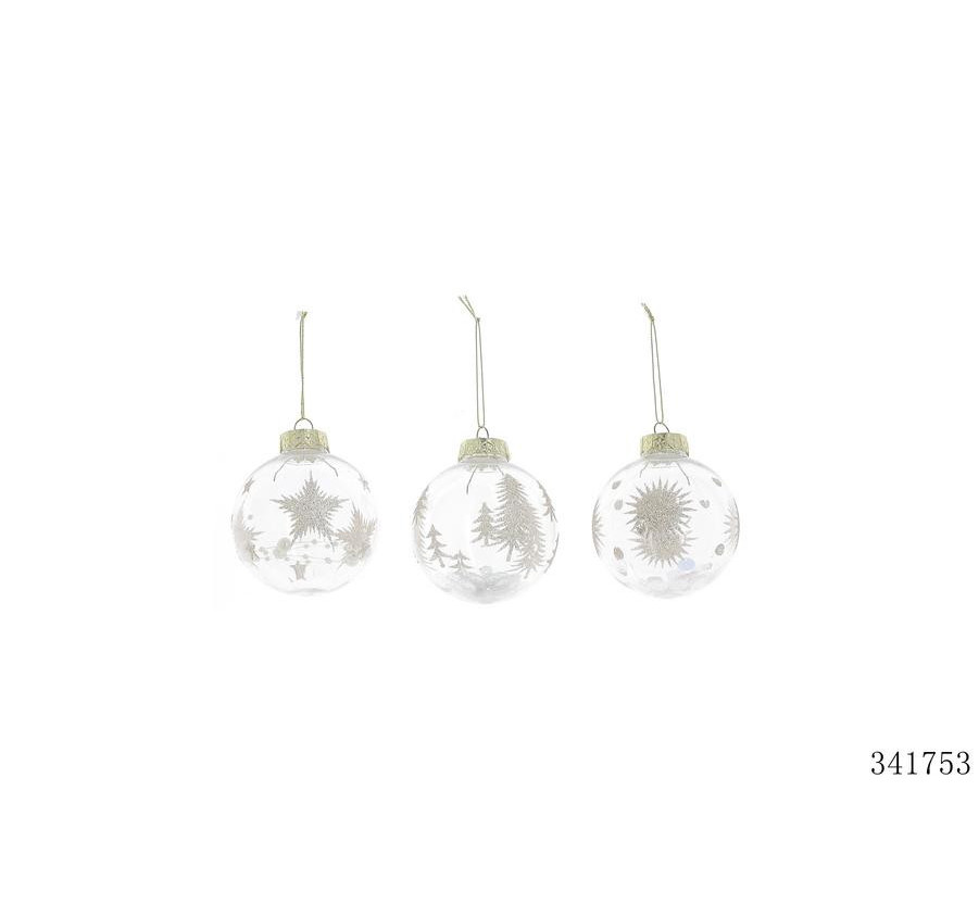 BOULE TRANSPARENTE GARNIE