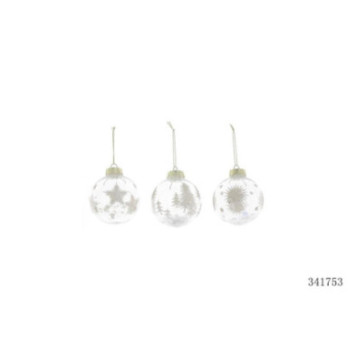 BOULE TRANSPARENTE GARNIE