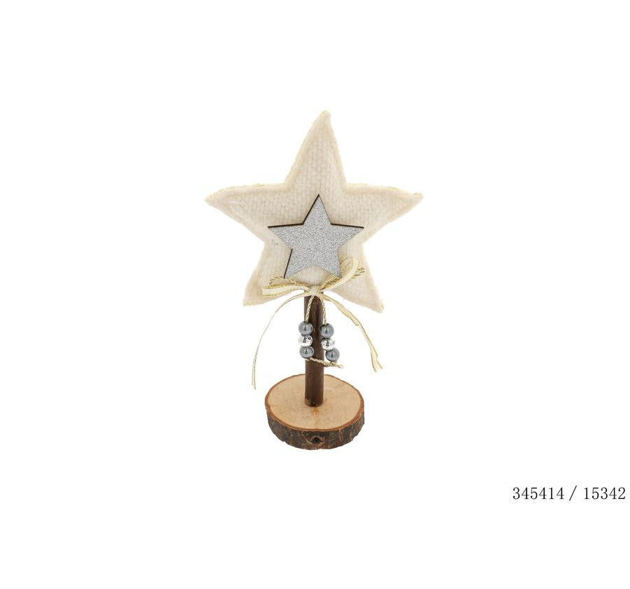 ETOILE BLANCHE ET ARGENTE SUR