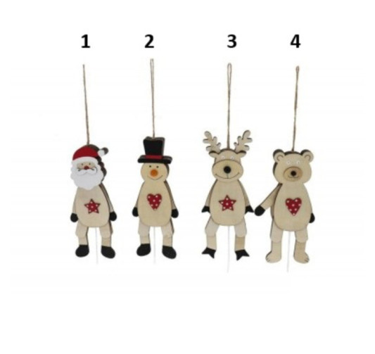 PERSONNAGE PANTIN BOIS 21CM+/-