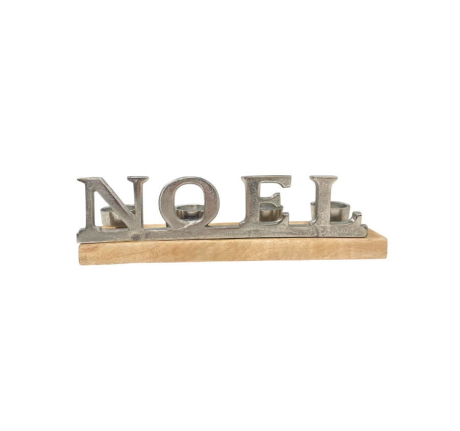 PHOTOPHORE NOEL EN BOIS