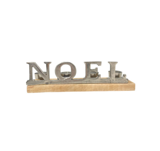 PHOTOPHORE NOEL EN BOIS