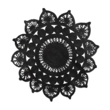 TAPIS JUTE COLORIS NOIR