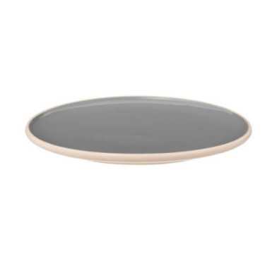 ASSIETTE PLATE ASMA GRIS