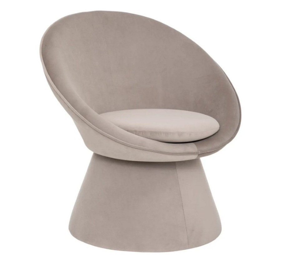 FAUTEUIL OEUF PLOPI EN VELOURS