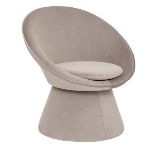 FAUTEUIL OEUF PLOPI EN VELOURS