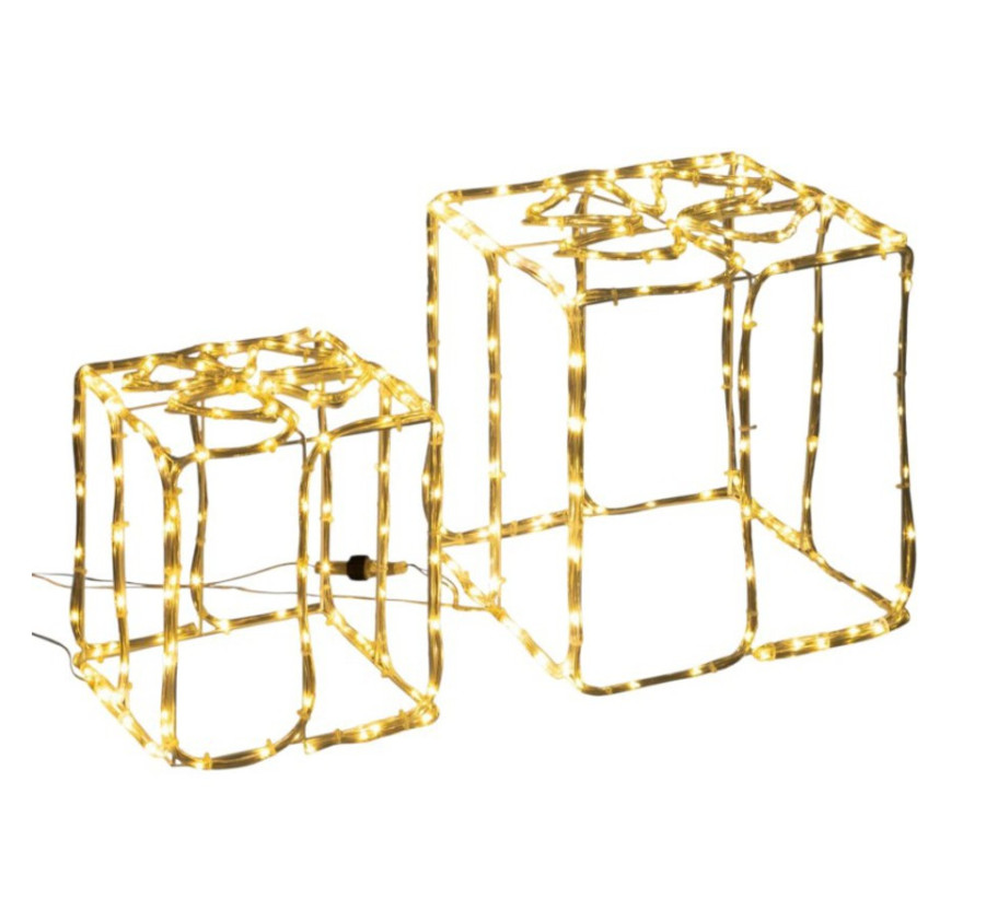 SET DE 2 CADEAUX LUMINEUX LED