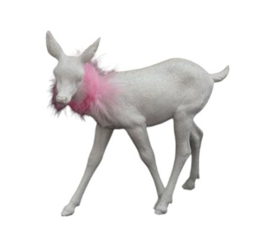 BICHE DEBOUT BLANCHE