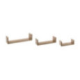 ETAGERE MURALES X3 BORD CHENE