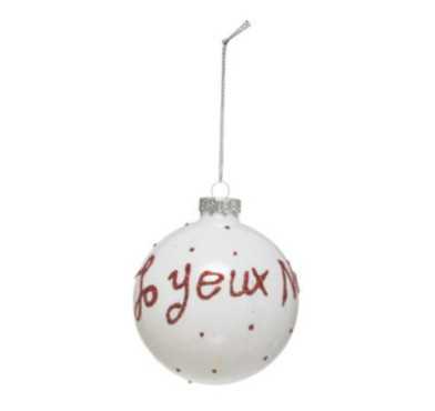 BOULE DE NOEL VERRE 8CM