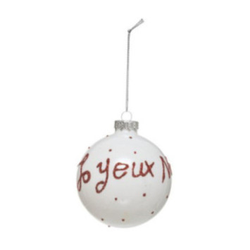 BOULE DE NOEL VERRE 8CM