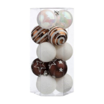BOULE DE NOEL X15PIECES 5CM