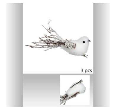 BLISTER DE 3 OISEAUX