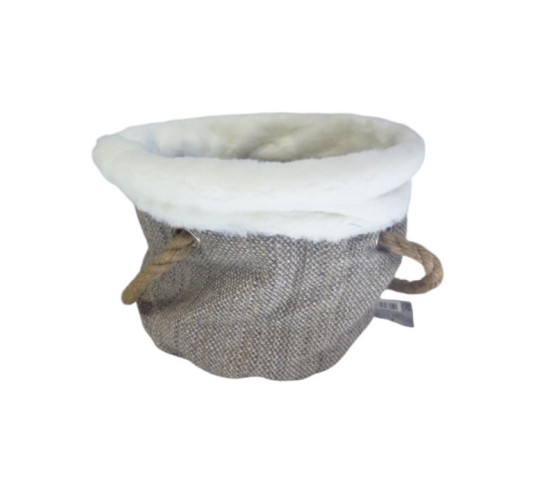 CONTENANT ROND EN FOURRURE