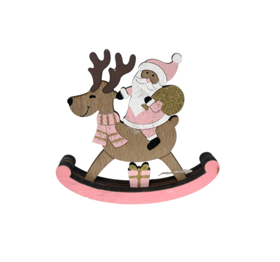 PERE NOEL SUR RENNE A BASCULE