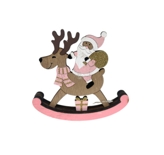 PERE NOEL SUR RENNE A BASCULE