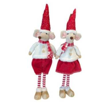 SOURIS ROUGE ET BLANCHE