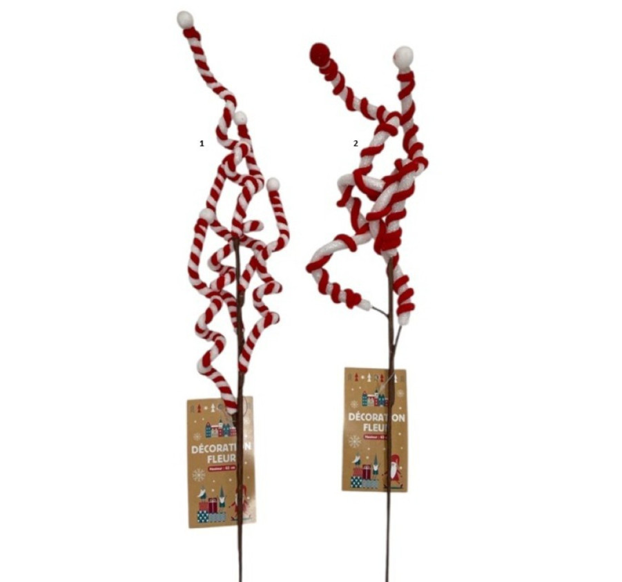 DECO TIGE DE NOEL 62CM