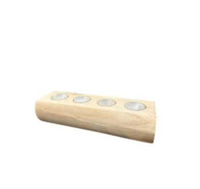 BOUGEOIR EN BOIS 4 BOUGIES