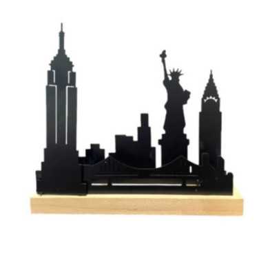 DECORATION CITY BOIS ET METAL