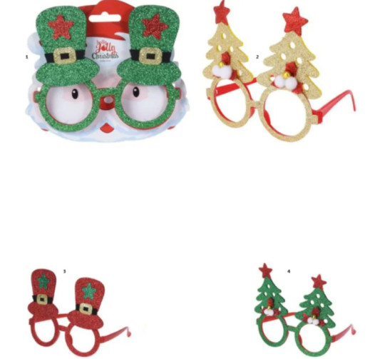 LUNETTES DE NOEL PAILLETEES