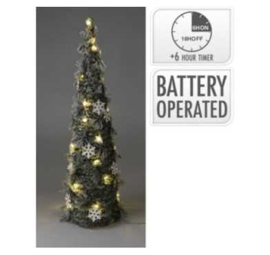 CONE AVEC NEIGE LED 60CM