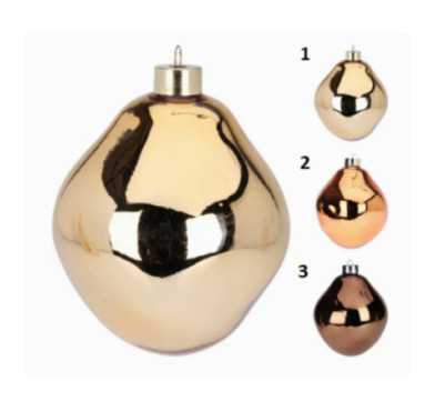 BOULE DE NOEL EN VERRE OR