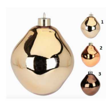 BOULE DE NOEL EN VERRE OR