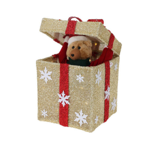 BOITE CADEAU LED AVEC OURS