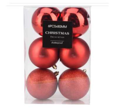 BOITE DE 6 BOULES DE NOEL