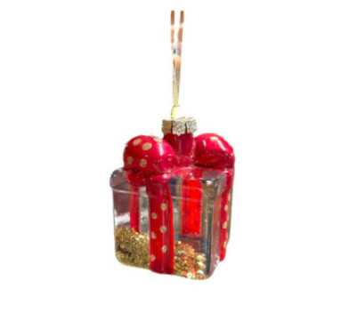 ORNEMENT CADEAU TRANSPARENT