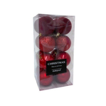 BOITE DE 16 BOULES DE NOEL