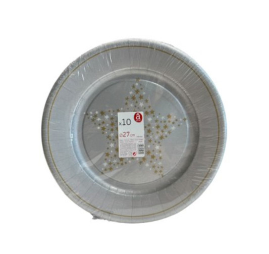 ASSIETTE EN CARTON -STARLIGHT