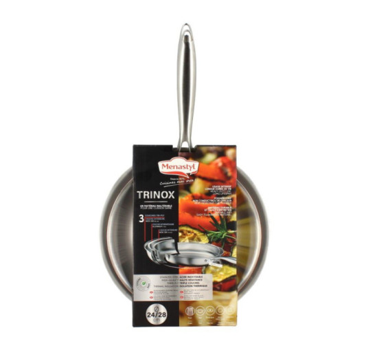 SET DE 2 POELES TRIPLY 24e28CM