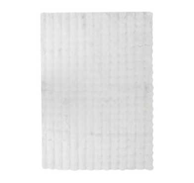 TAPIS FAUSSE FOURRURE 3D BLANC