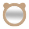 MIROIR BOUCLETTE OURS MARRON