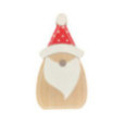 PERE NOEL EN BOIS H12CM