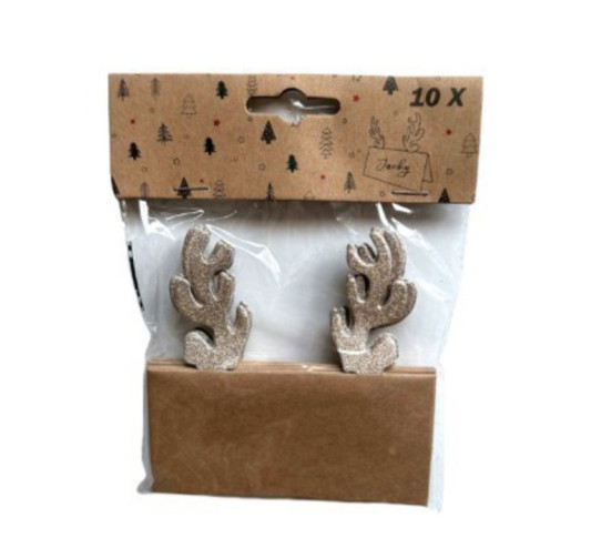 LOT DE 10 CARTES PORTE NOM